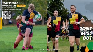 WINDSOR RFC SPONSORSHIP OPPORTUNITIES 2025/2026 Season