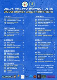 2024/25 ISTHMIAN LEAGUE NORTH FIXTURES RELEASED