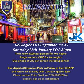 Galway Trip - Galwegians RFC