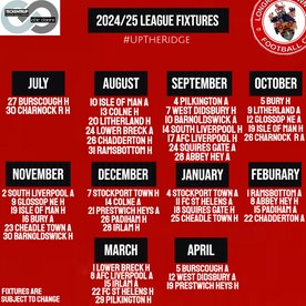 2024/25 North West Counties Fixtures Confirmed
