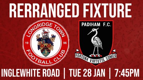 Padiham cup tie info