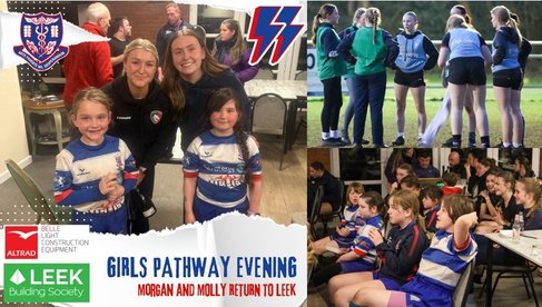 Leek legends return for girls' training