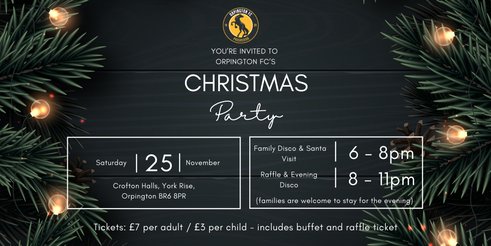 Orpington FC Christmas Party