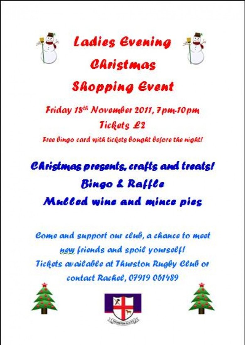 Ladies evening Ladies Evening - Christmas Shopping Event!