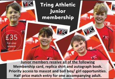 Tring Athletic Junior membership launched!!