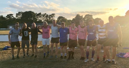 O2 touch rugby every Thursday at Holt Rugby club