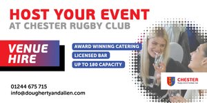 Hold Your Event At Chester Rugby Club