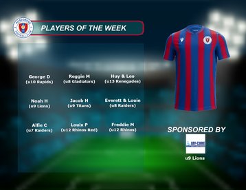 Players of the Week (25th & 26th October 2025)