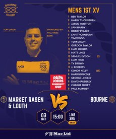Bourne vs Market Rasen & Louth