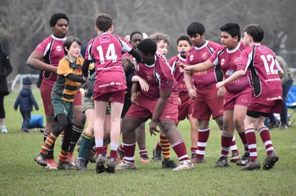 Unders 12 to Under 14's experience 40 minute rugby for the first time!