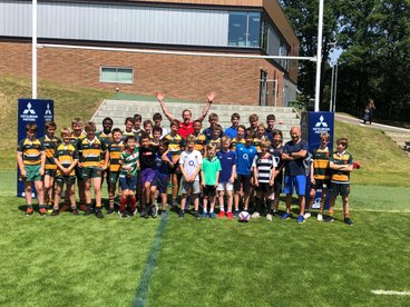 Eddie Jones and WIll Greenwood look for next England stars in Barnes Under 13's