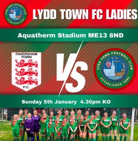 Lydd Town Ladies face Faversham in the Cup (A)