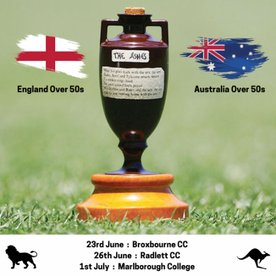OVER 50s ASHES SERIES IS COMING TO HERTFORDSHIRE!