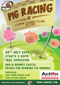 Pig Racing at the Rugby Club!