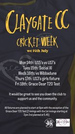 Claygate CC Cricket Week
