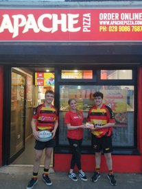 NEW SPONSORS - APACHE PIZZA WHITEABBEY