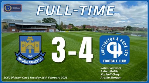 FIRST TEAM MANAGER ON THE REIGATE PRIORY GAME