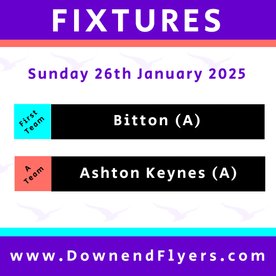 Women's Fixtures - Sunday 26th January
