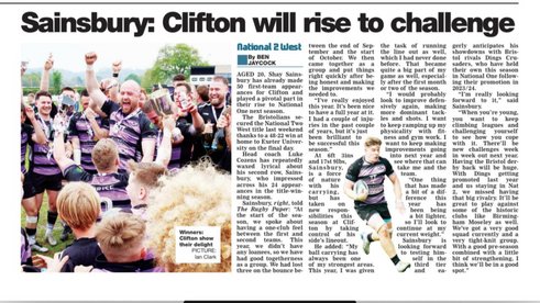 Sainsbury Steps Up for the Barbarians!