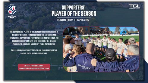 Supporters' Player of the Season 2024/25