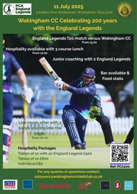 VIP Tickets for England Legends