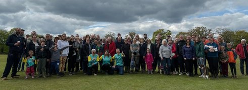 Amazing support at Country Walk in aid of Bowel Cancer Sunday 28th April 2024