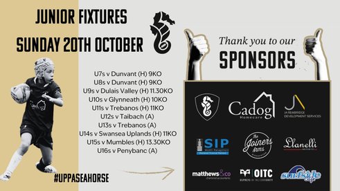 Junior Fixtures - 20/10/24