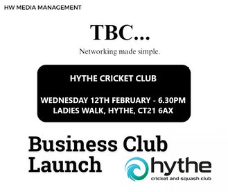 Launch of Hythe Cricket & Squash Business Club