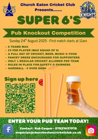 Super 6'S - Pub Knockout Competition