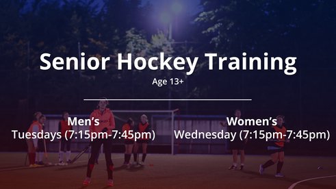 Senior Hockey Training Schedule