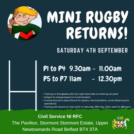 Mini Rugby Returns