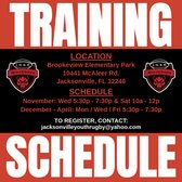 2025-2026 Training Schedule