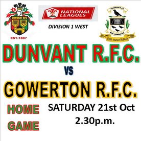 GOWERTON STUN DUNVANT AT BROADACRE (Oct 21st)