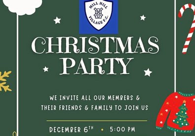 Date confirmed for our annual Christmas party