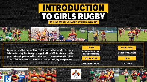 Richmond Rugby Girls' Taster Day