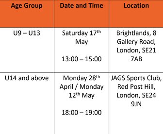 NEW MEMBERS - GIRLS TRIALS FOR 2025/26 Season