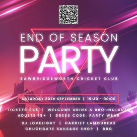 Cricket Club End of Season Party!!
