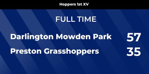 Hoppers show heart but Darlington Mowden Park prove too strong