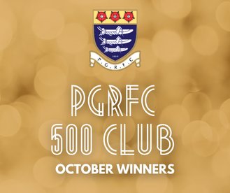 PGRFC 500 Club: Congratulations to our October winners