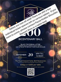 Lansdown Cricket Club Marks 200 Years with Spectacular Bicentenary Ball on Sat 20 September