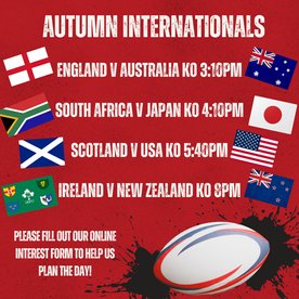 Autumn International Kick off Event