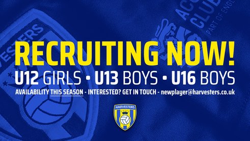 Players wanted for Harvesters FC!