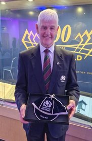 Chuck Muir receives Scottish Cap