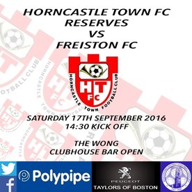 Horncastle Town FC Reserves vs Freiston FC