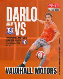 Darlaston are on their travels tomorrow with a trip to third placed Vauxhall Motors