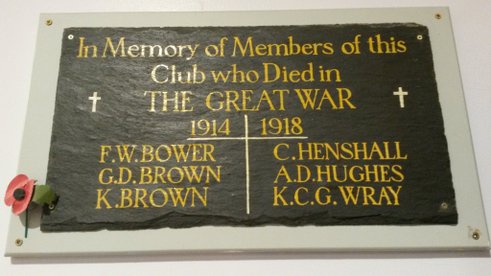 Remembrance Day Minutes Silence's at THC & remembering club members