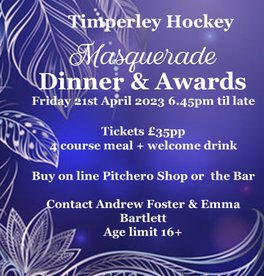 2023 THC Dinner and Awards 21st April - SOLD OUT !