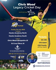Chris Wood (and Hampshire players) coming to St Cross