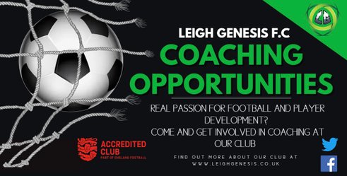 COME AND GET INVOLVED IN COACHING AT OUR CLUB