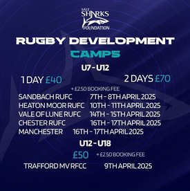 Sale Sharks Rugby Development Camp